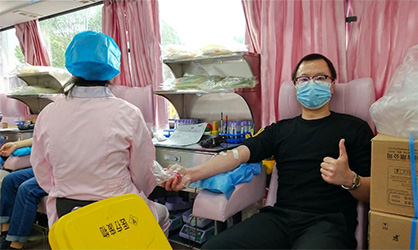 抗疫情、捐热血、传真情 ――康通电子工会组织参加公益献血活动